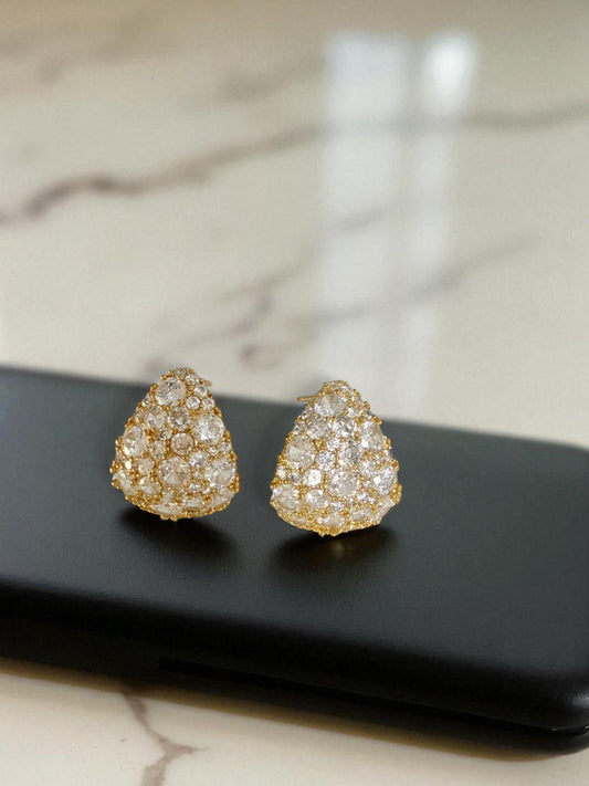 French Style Teardrop  Ear Studs