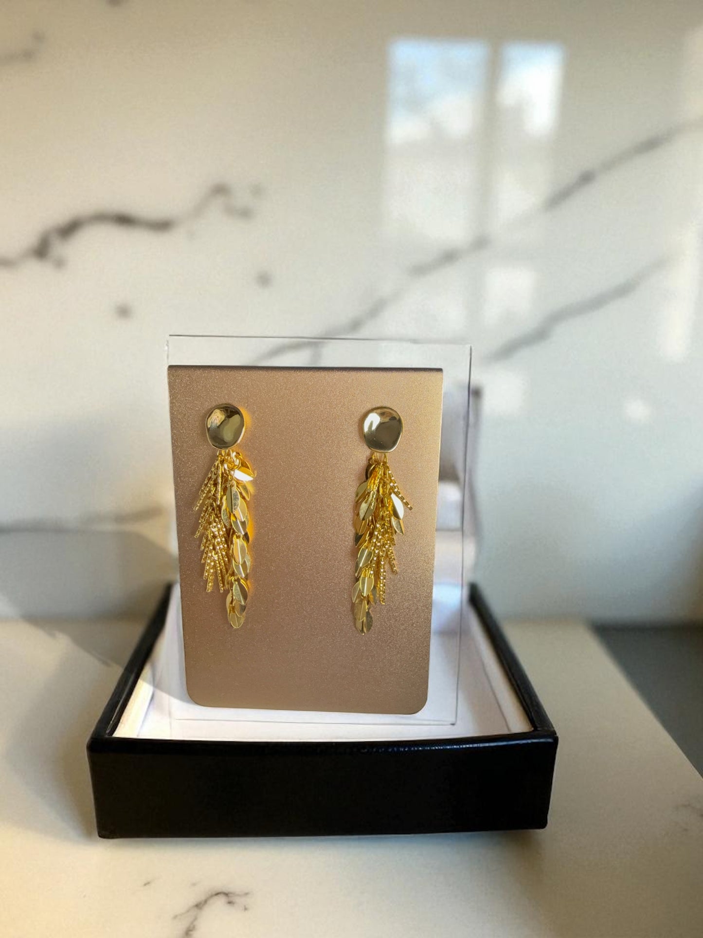 Golden Harvest Tassel Earrings