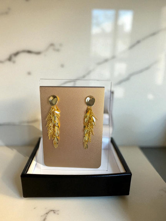 Golden Harvest Tassel Earrings