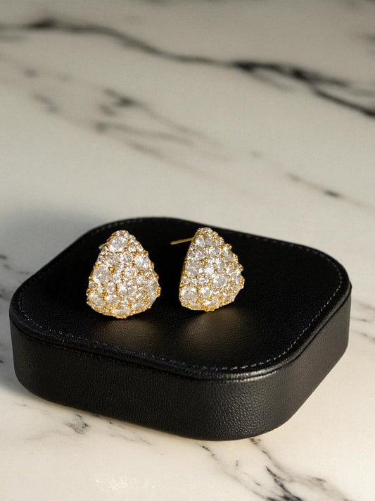 French Style Teardrop  Ear Studs