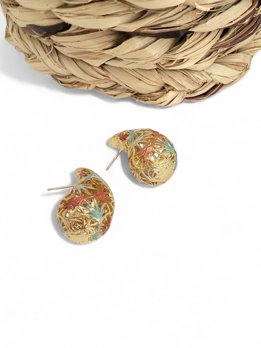 Intricate Filigree Teardrop Earrings