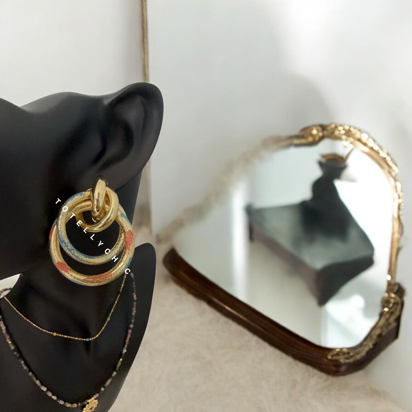 Multi Hoop Door Knocker Earrings