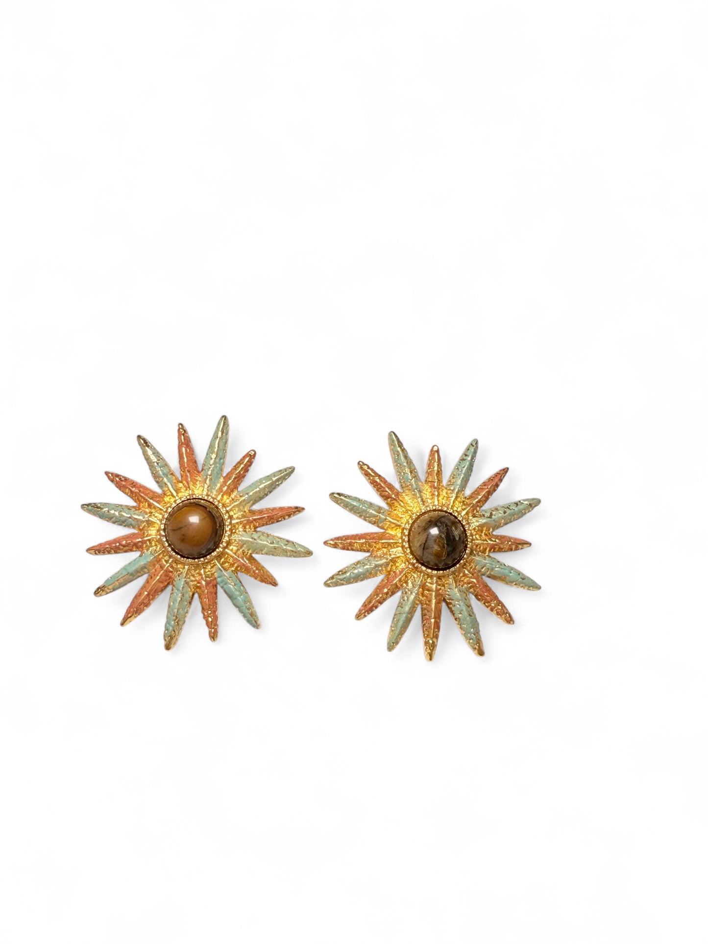 Sol Tiger eye earrings